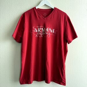 Armani Exchange V-Neck Logo T-Shirt XXL
